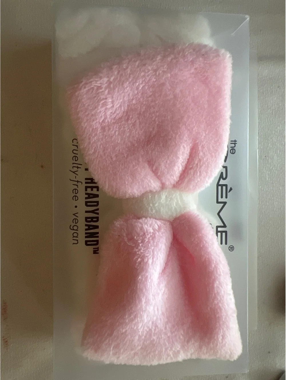 The The Crème Shop Plushie Headband Plush Spa Headband Bow